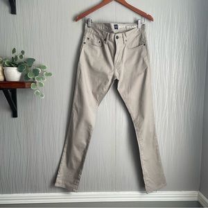 GAP Men's Skinny Soft Wear Jeans Light Grey Cotton Stretch 28x29 Denim Pants